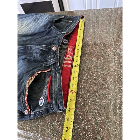 VTG G Unit Blue Heavy Long Loose Baggy Y2K Hip‎ Hop Skater Jean Shorts Men's 40 - Picture 3 of 14